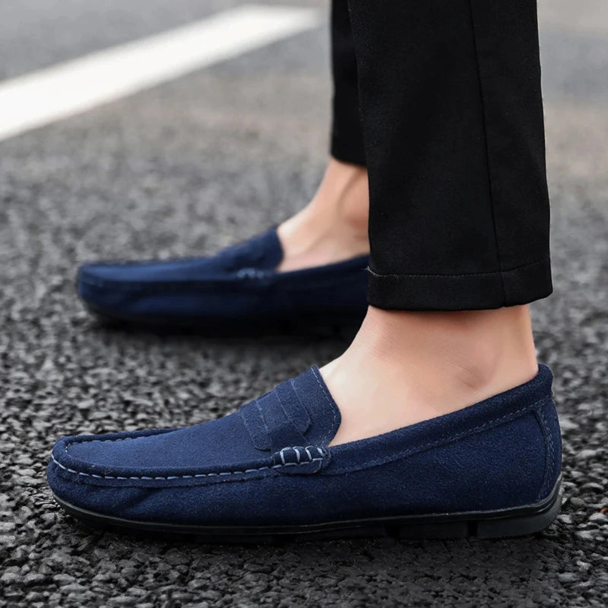 Sapato Mocassim Masculino de Camurça Prestige