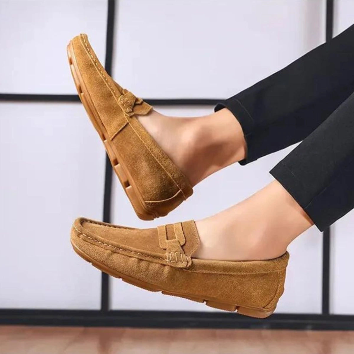 Sapato Mocassim Masculino de Camurça Prestige