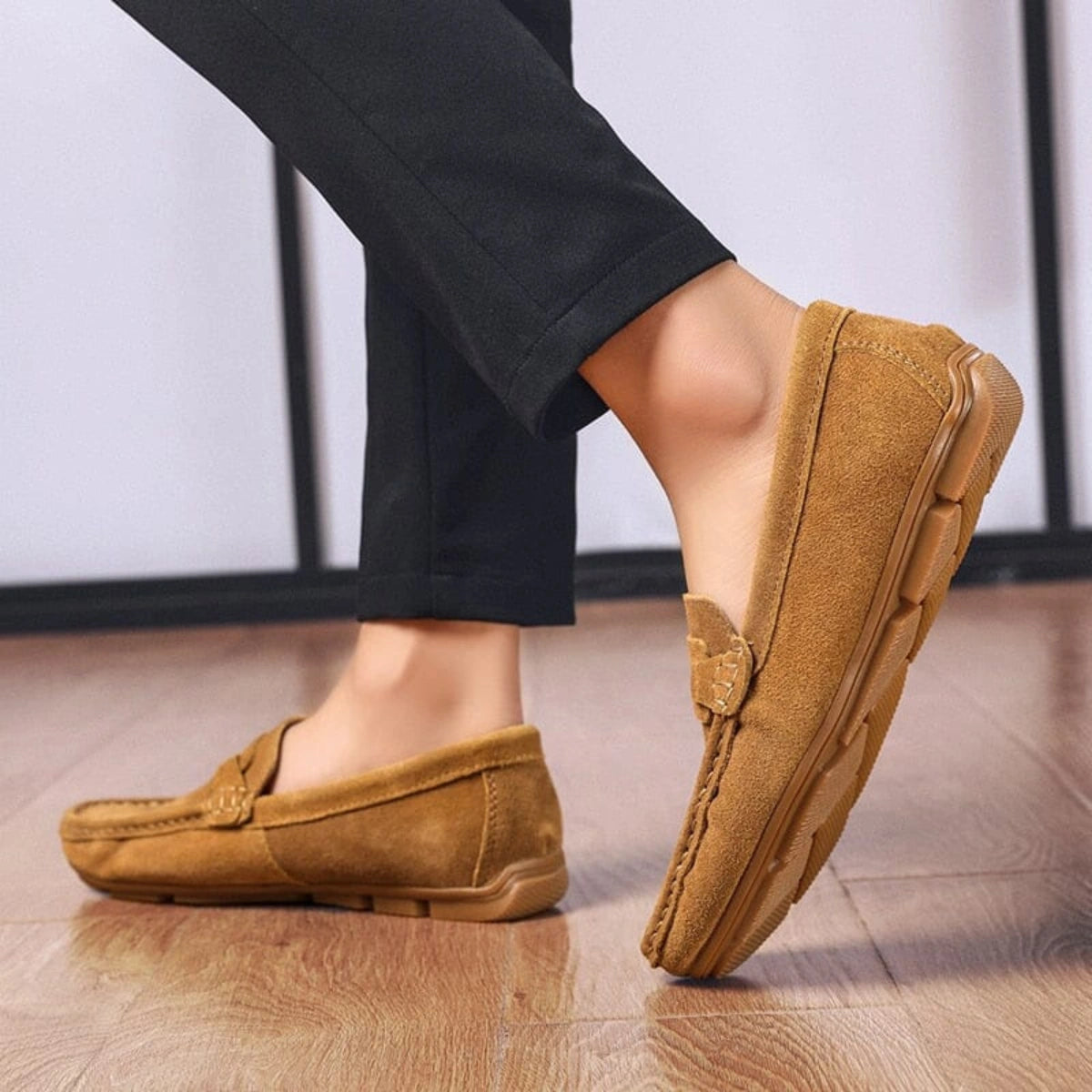 Sapato Mocassim Masculino de Camurça Prestige