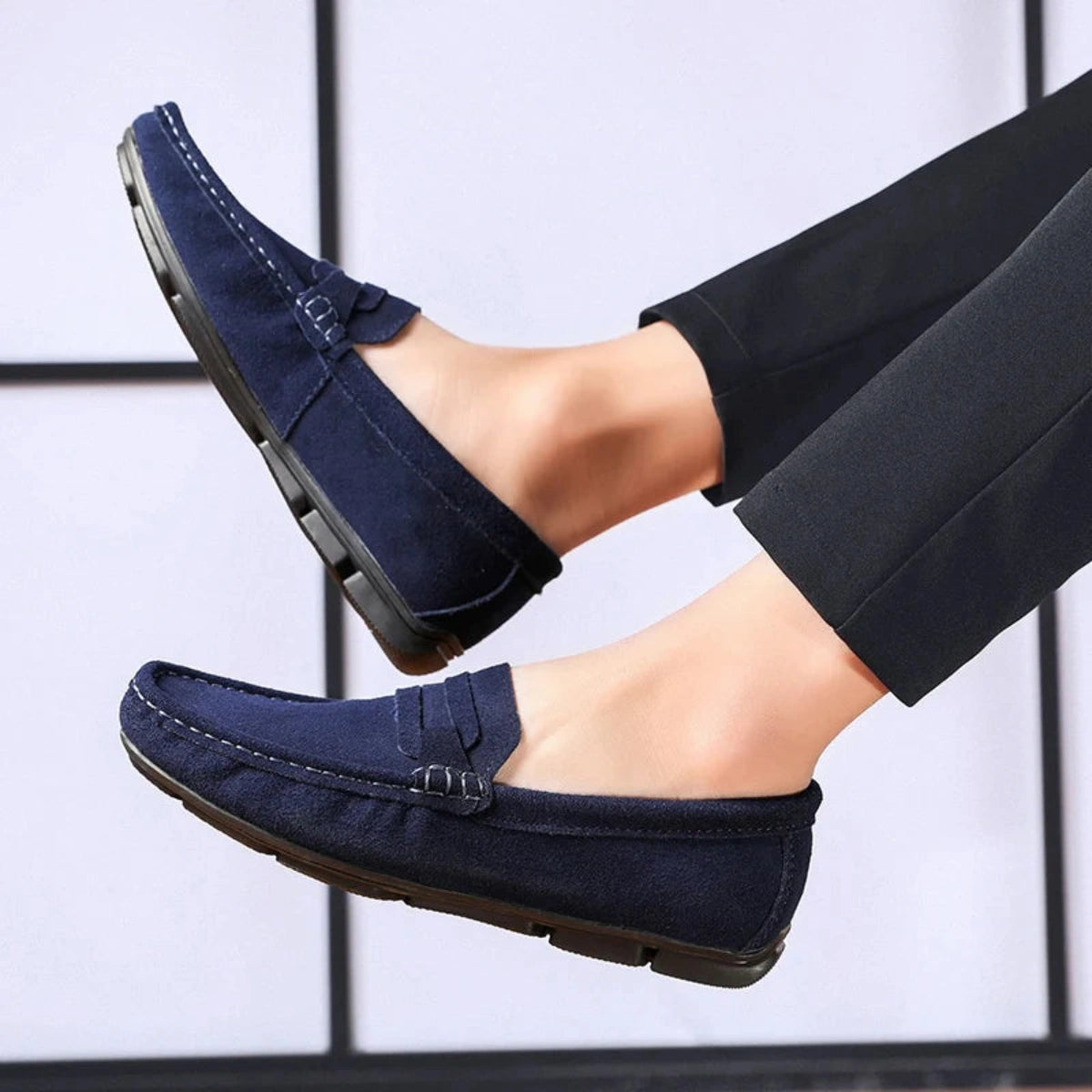 Sapato Mocassim Masculino de Camurça Prestige