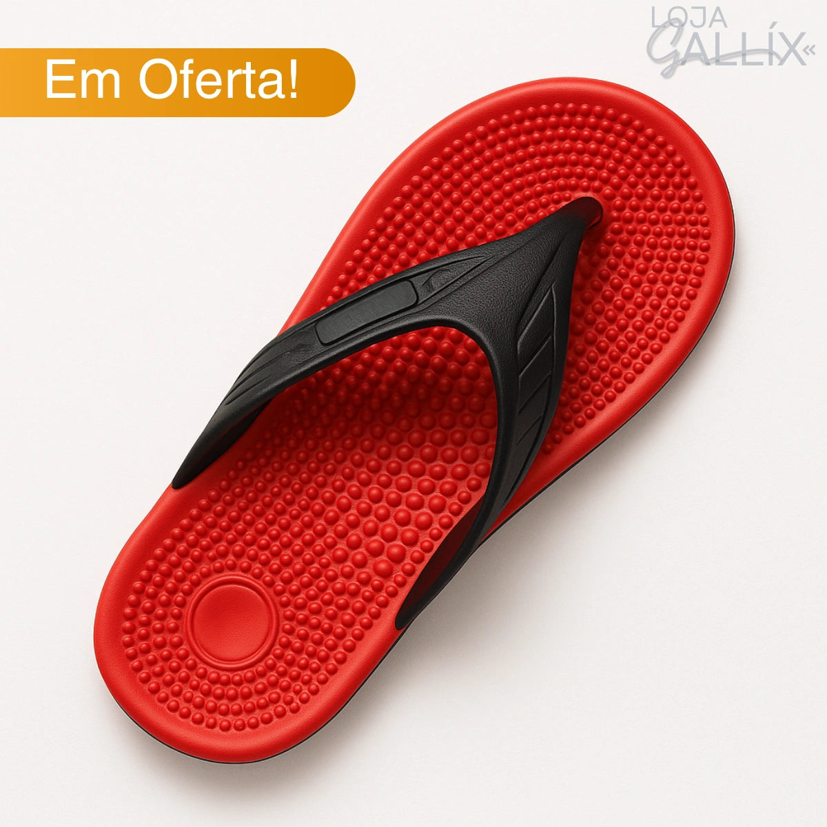 Chinelo Ortopédico Massageador Masculino - OrthoMax